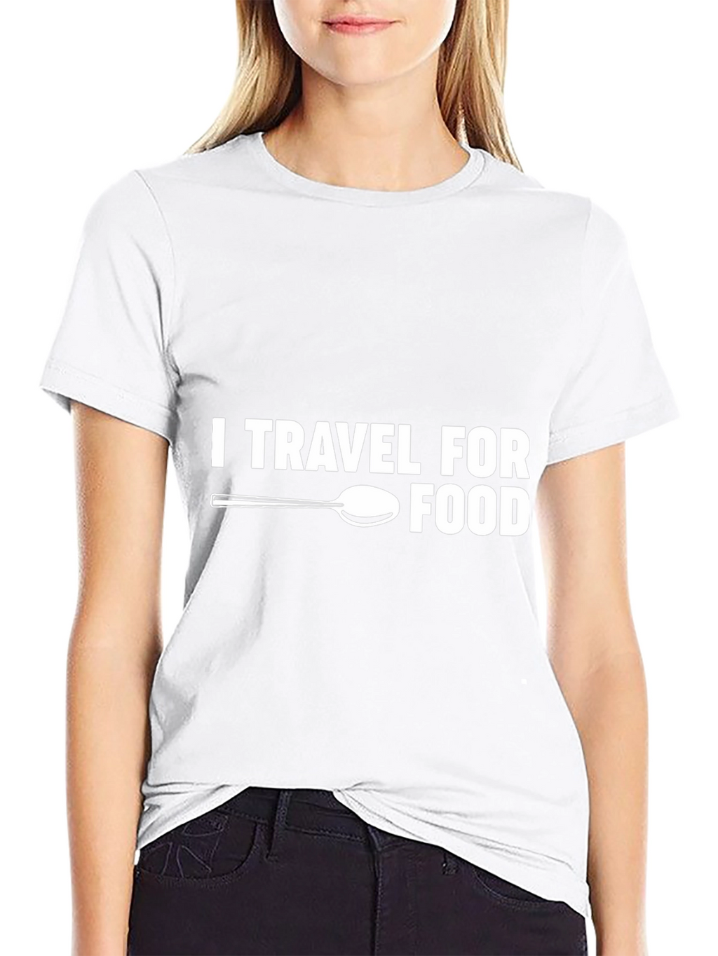 Travel For Food T-Shirt - Black