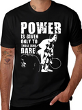 Powerlifting Motivation T-Shirt: Dare to Lift!
