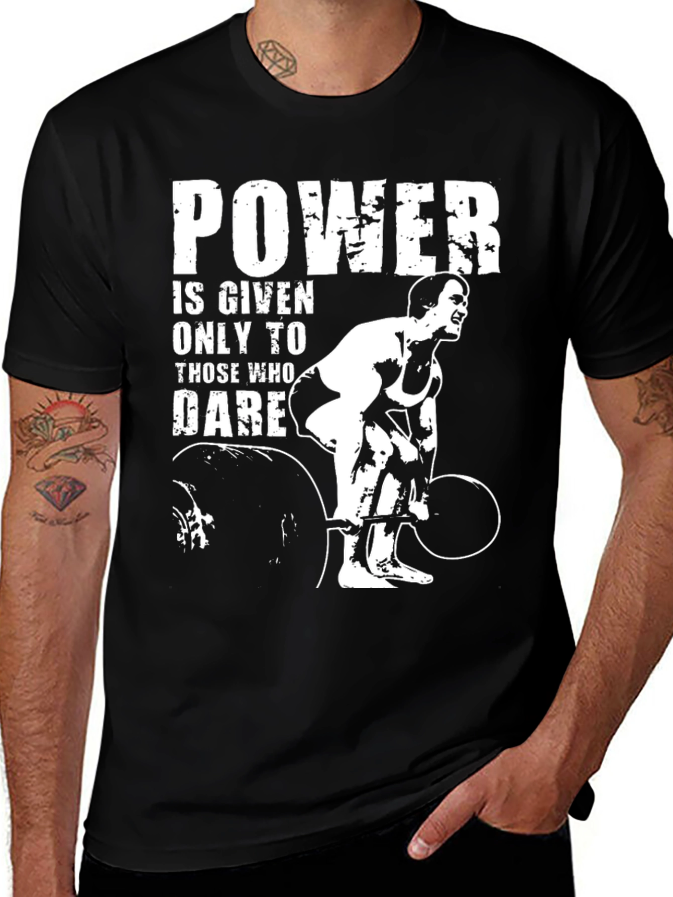 Powerlifting Motivation T-Shirt: Dare to Lift!
