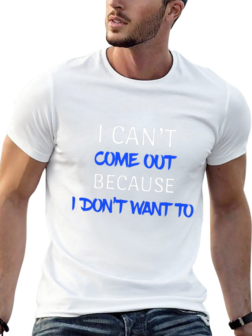 Funny I Cant Come Out Graphic Tee