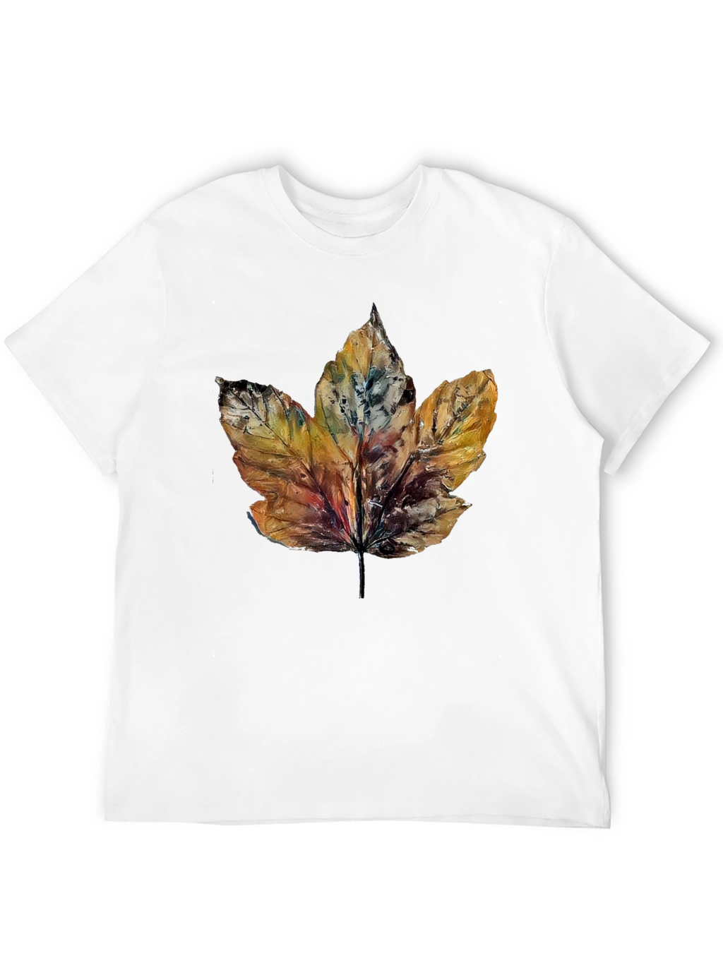 Autumn Leaf Graphic Tee - Nature Inspired T-Shirt