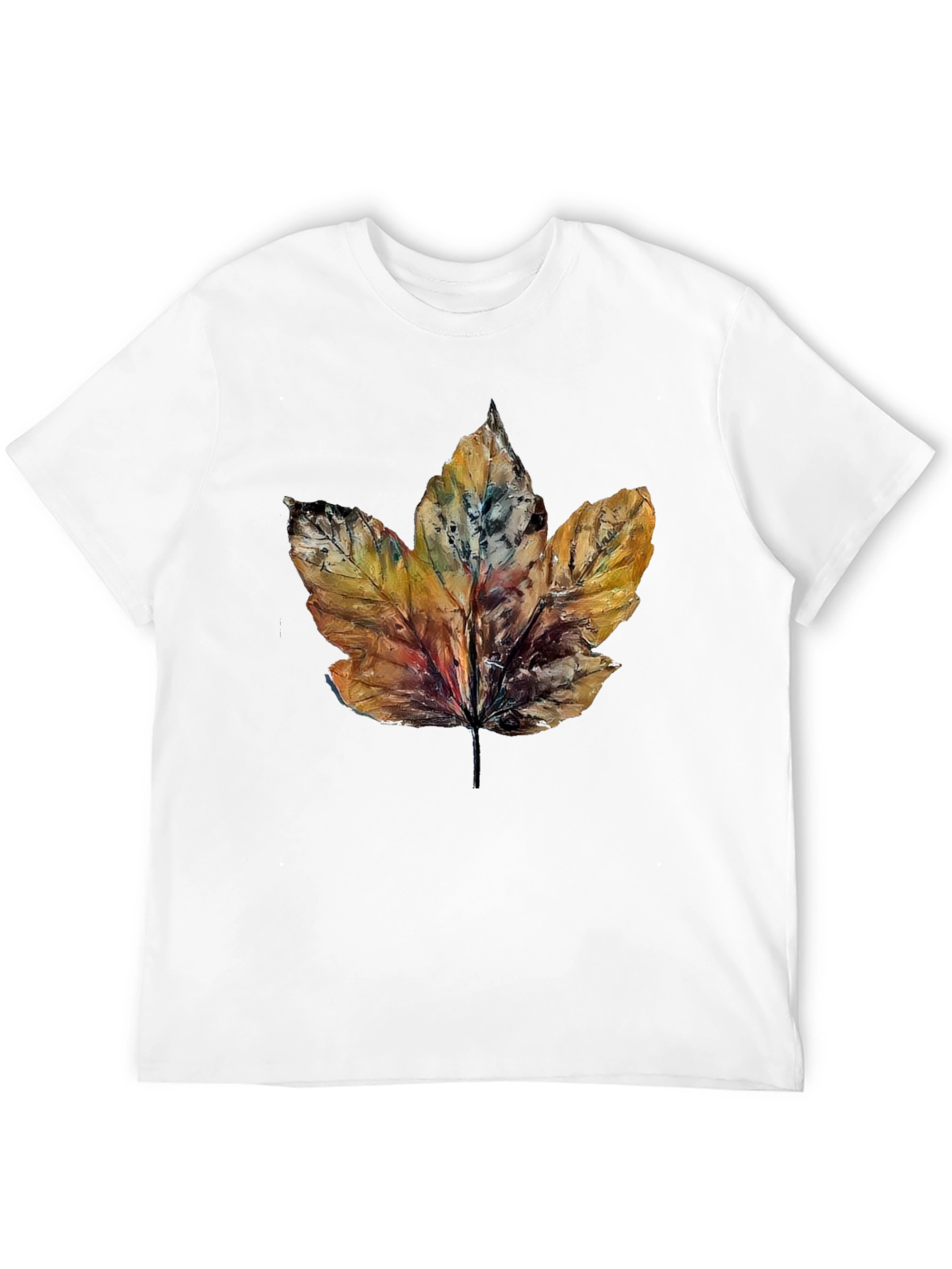 Autumn Leaf Graphic Tee - Nature Inspired T-Shirt