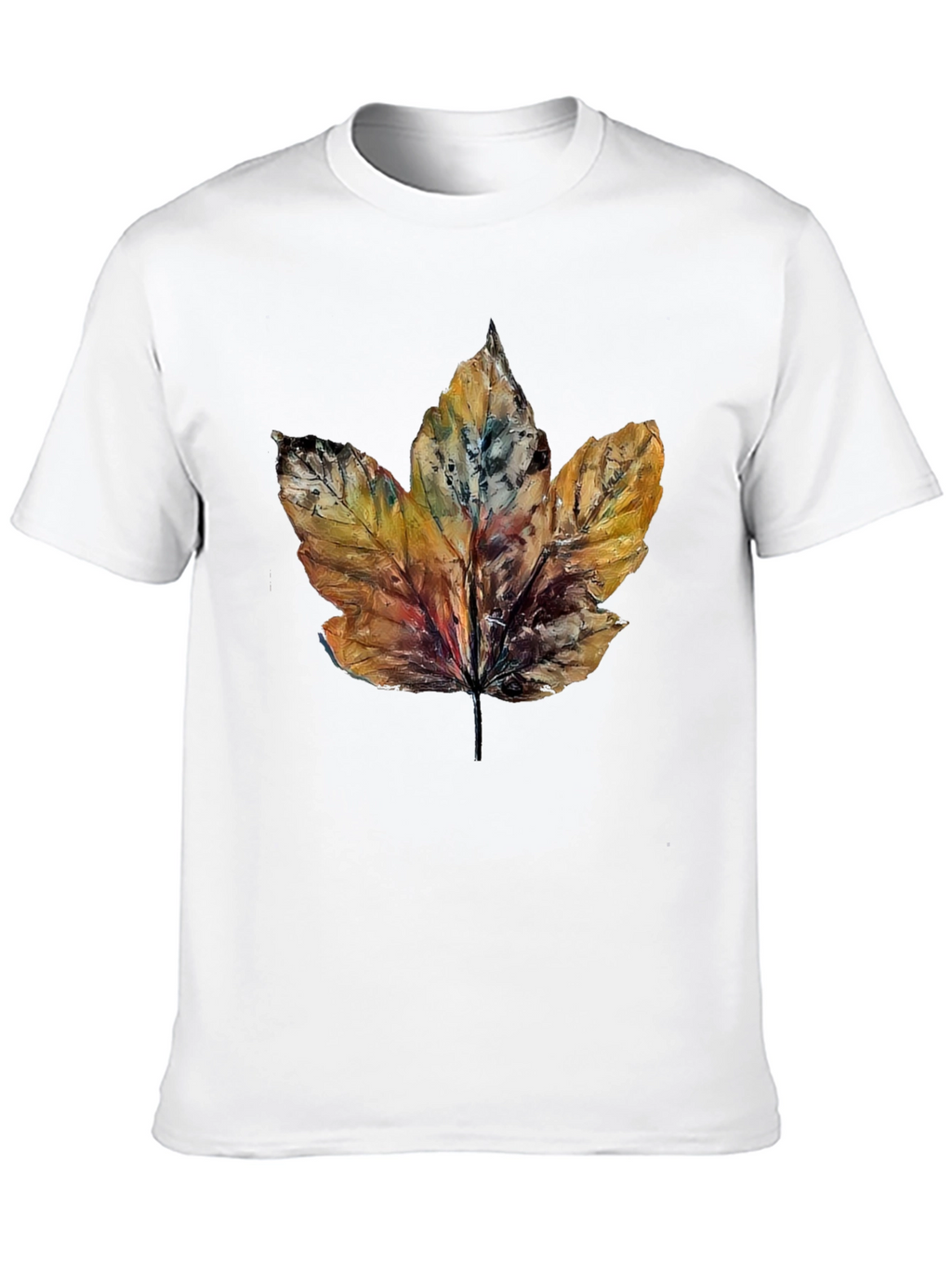 Autumn Leaf Graphic Tee - Nature Inspired T-Shirt