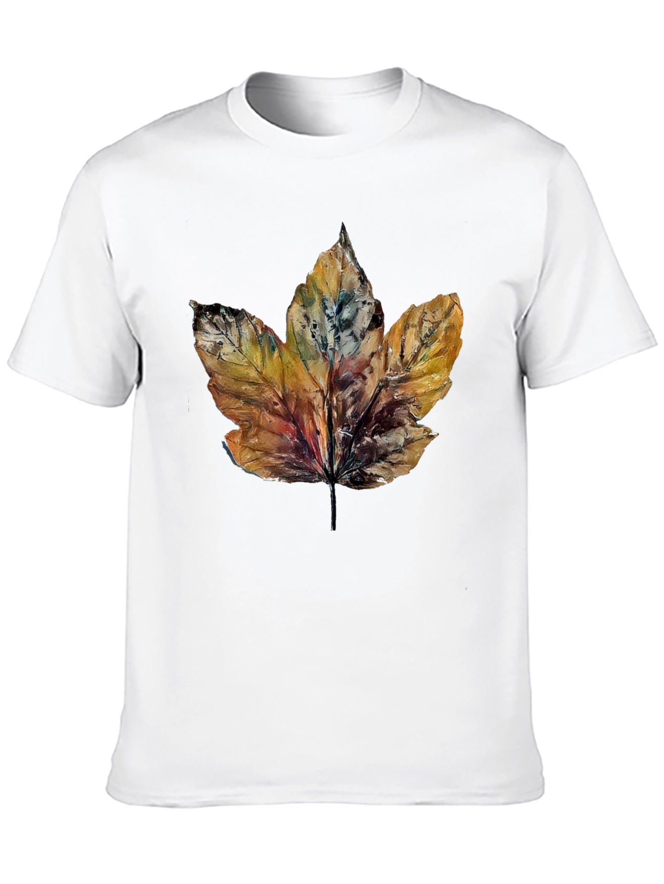 Autumn Leaf Graphic Tee - Nature Inspired T-Shirt