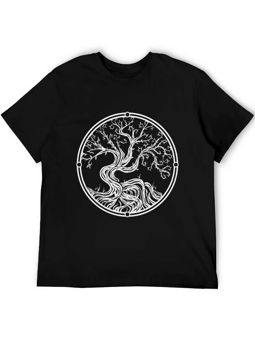 Tree of Life Graphic Tee - Black Casual Shirt