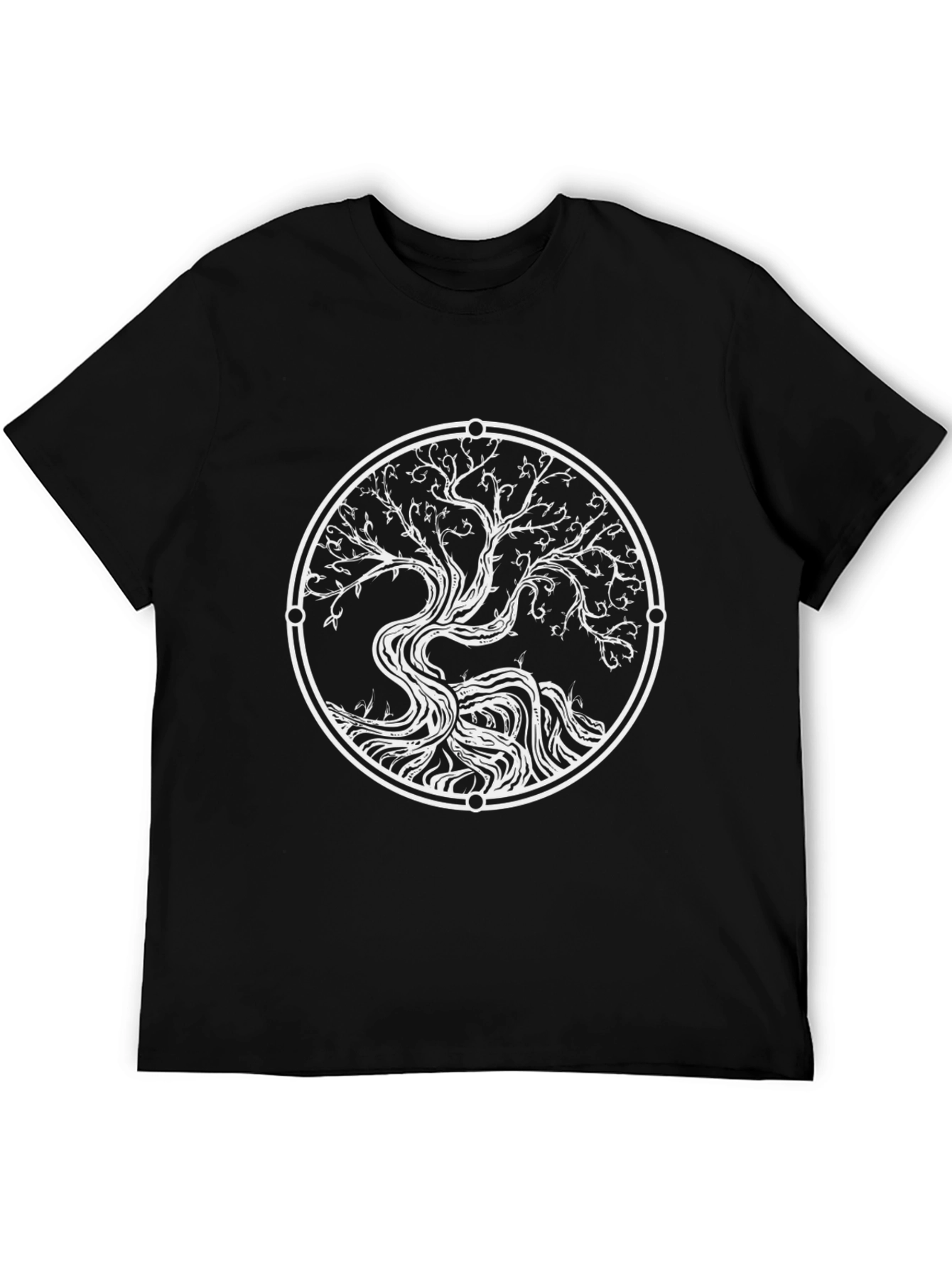 Tree of Life Graphic Tee - Black Casual Shirt