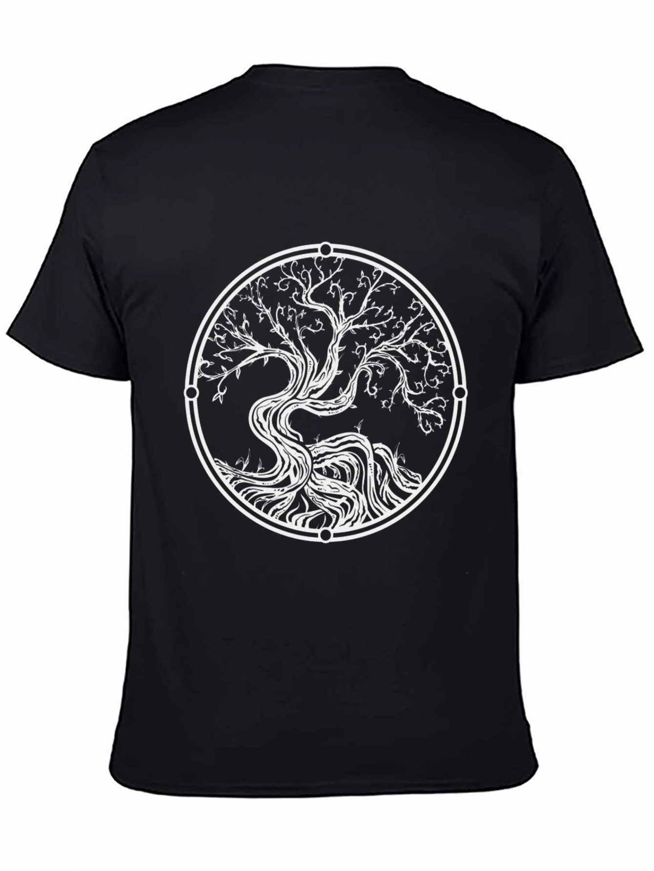 Tree of Life Graphic Tee - Black Casual Shirt