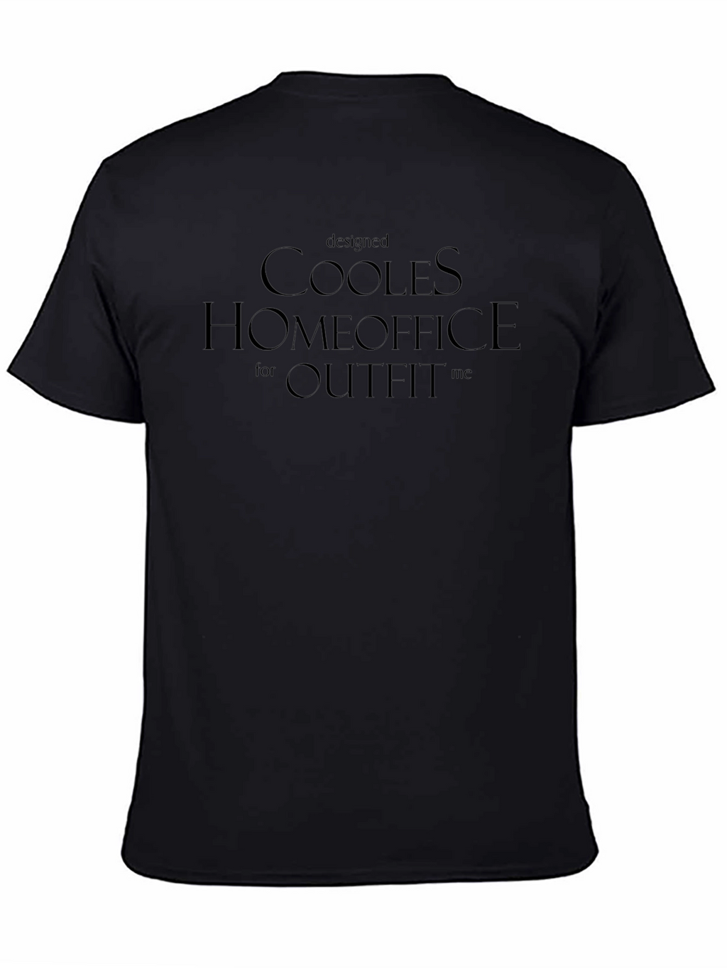 Cooles Home Office Outfit Black Tee
