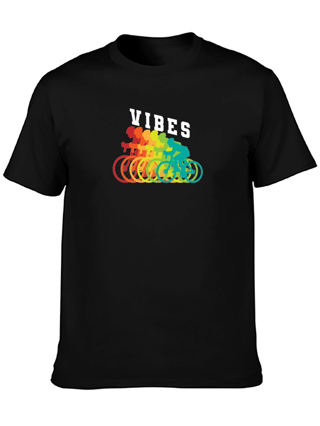 Rainbow Cycling Vibes T-Shirt
