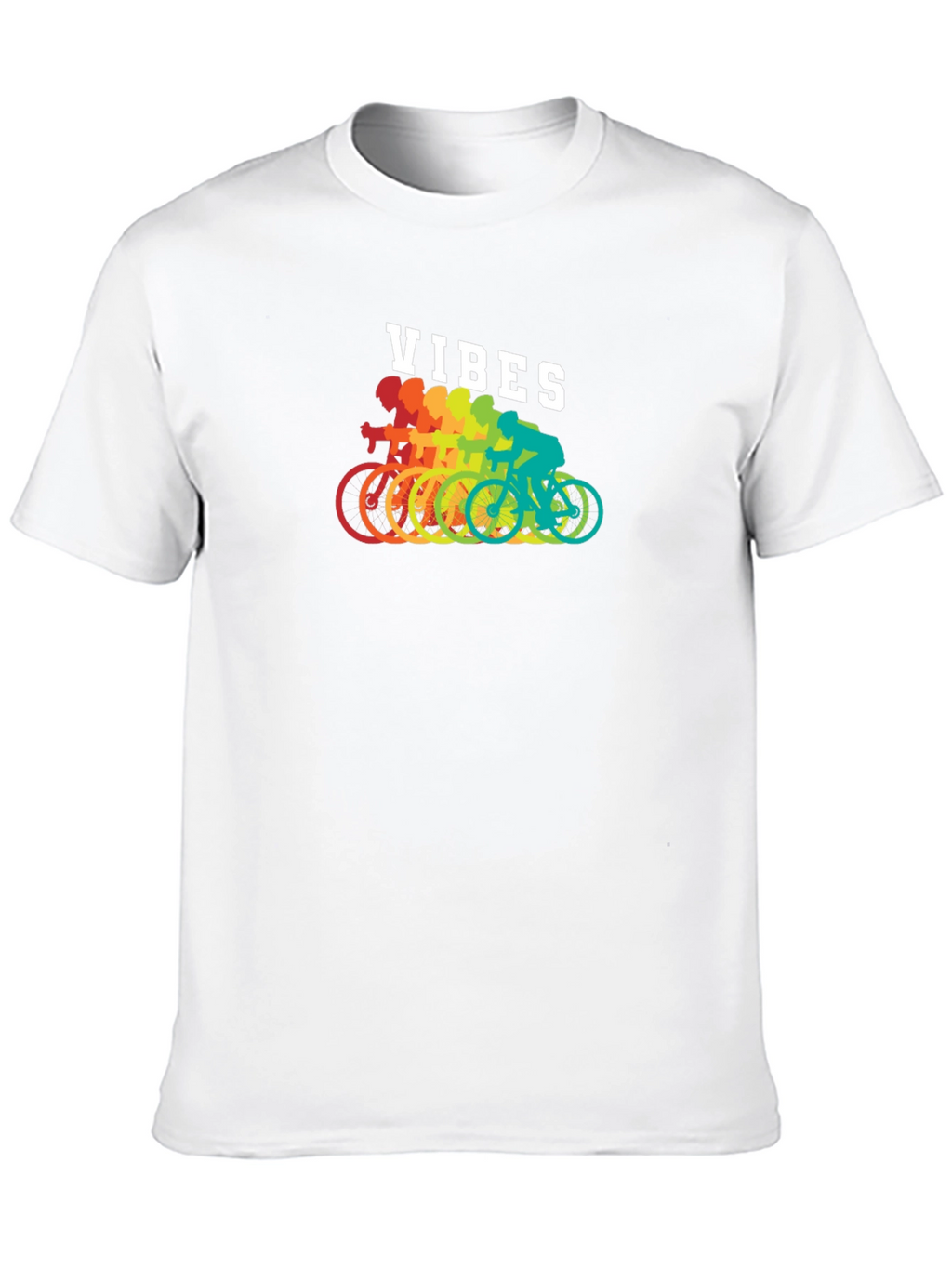 Rainbow Cycling Vibes T-Shirt