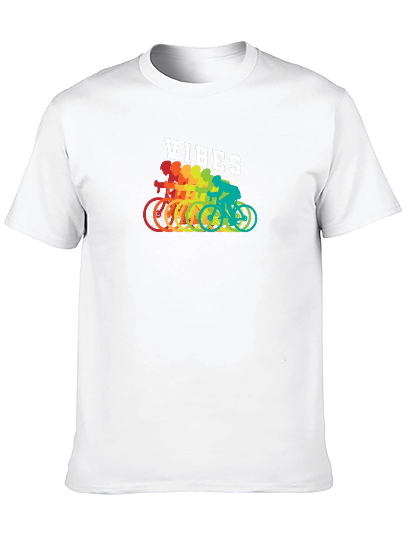 Rainbow Cycling Vibes T-Shirt