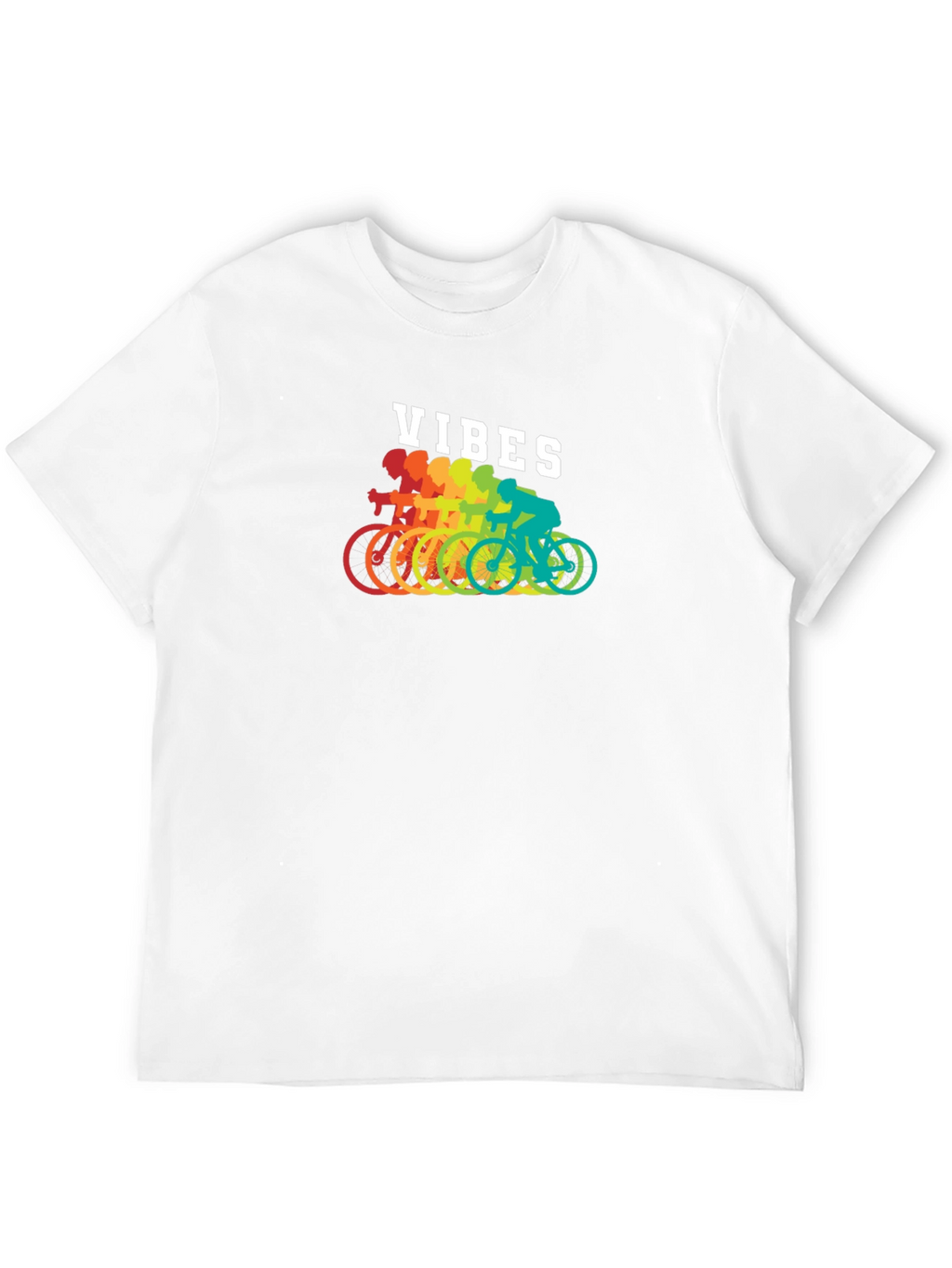 Rainbow Cycling Vibes T-Shirt