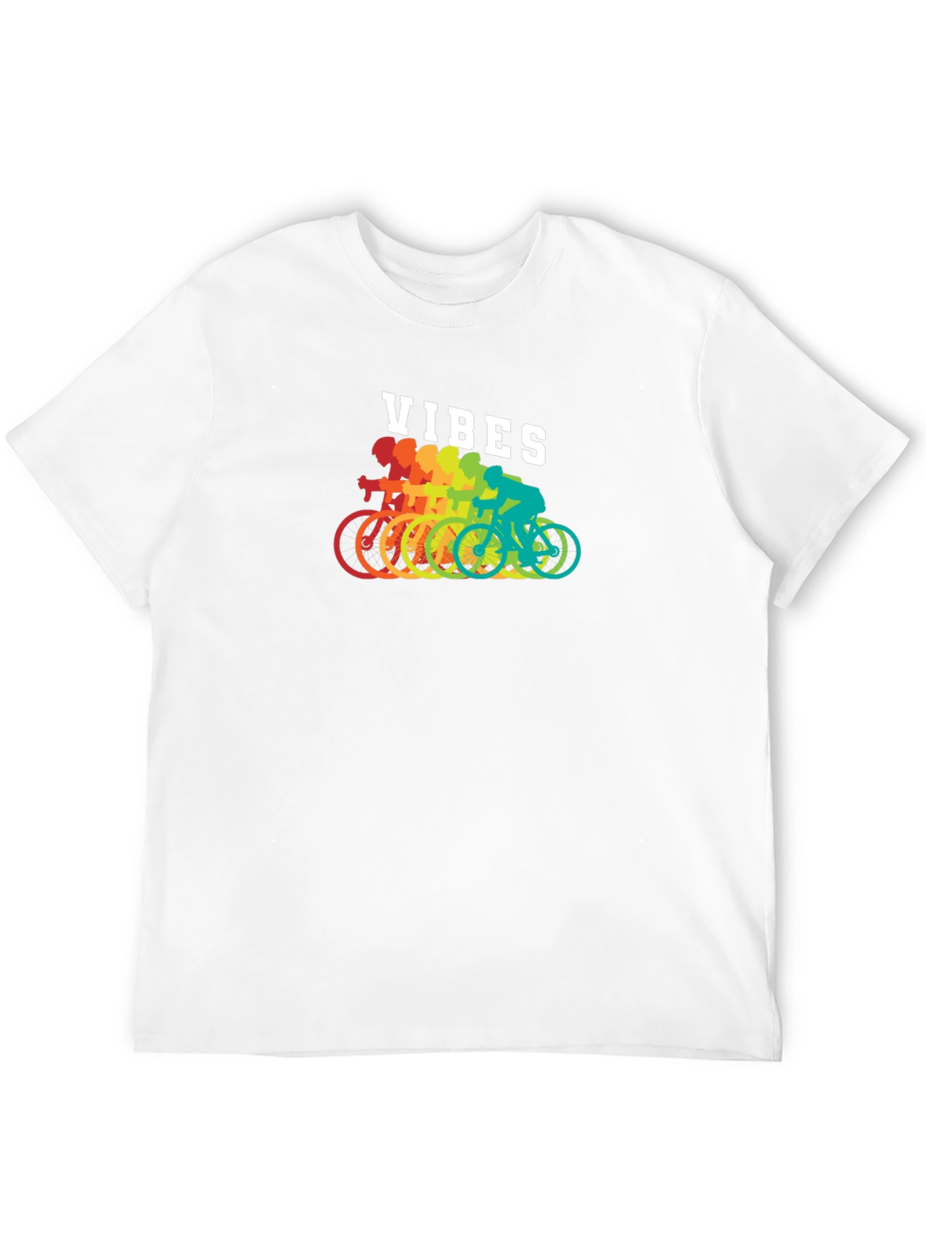 Rainbow Cycling Vibes T-Shirt