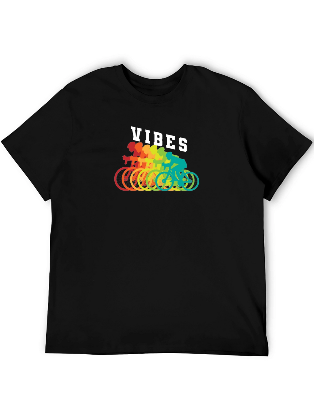 Rainbow Cycling Vibes T-Shirt