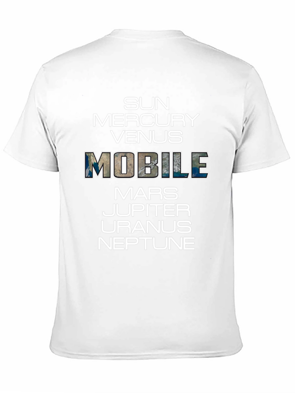 Planets Graphic T-Shirt Space Mobile Funny Tee