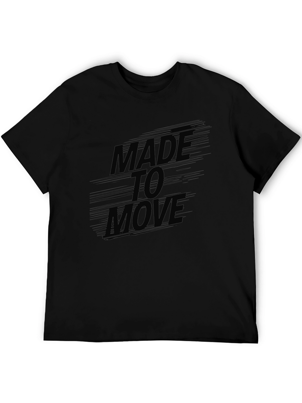 Made to Move Black Graphic Tee