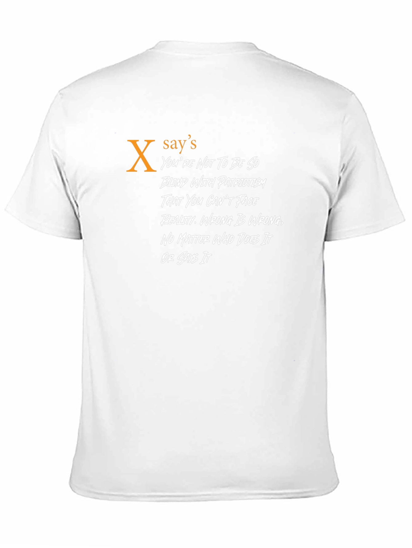 Political Statement Graphic T-Shirt