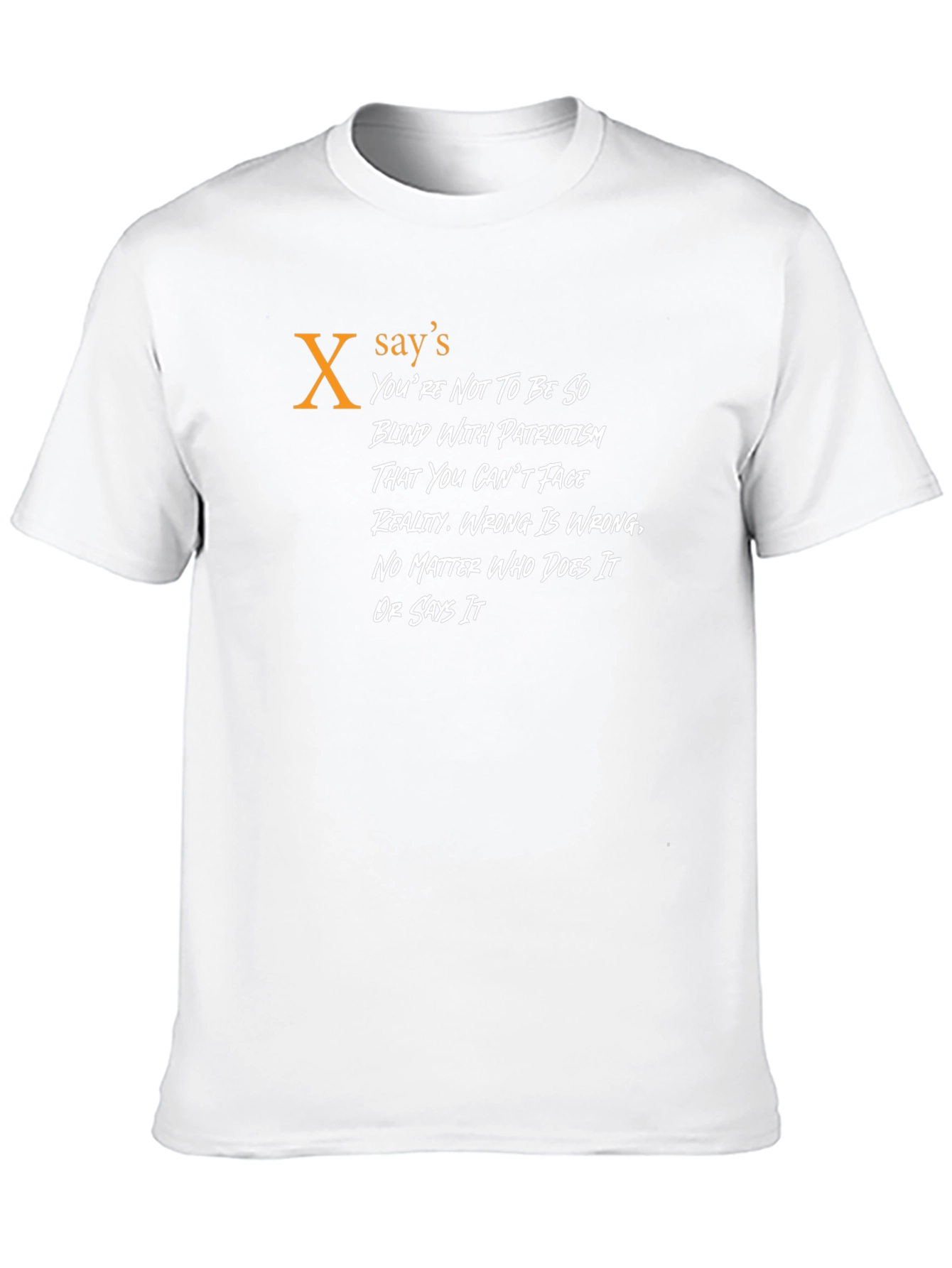 Political Statement Graphic T-Shirt