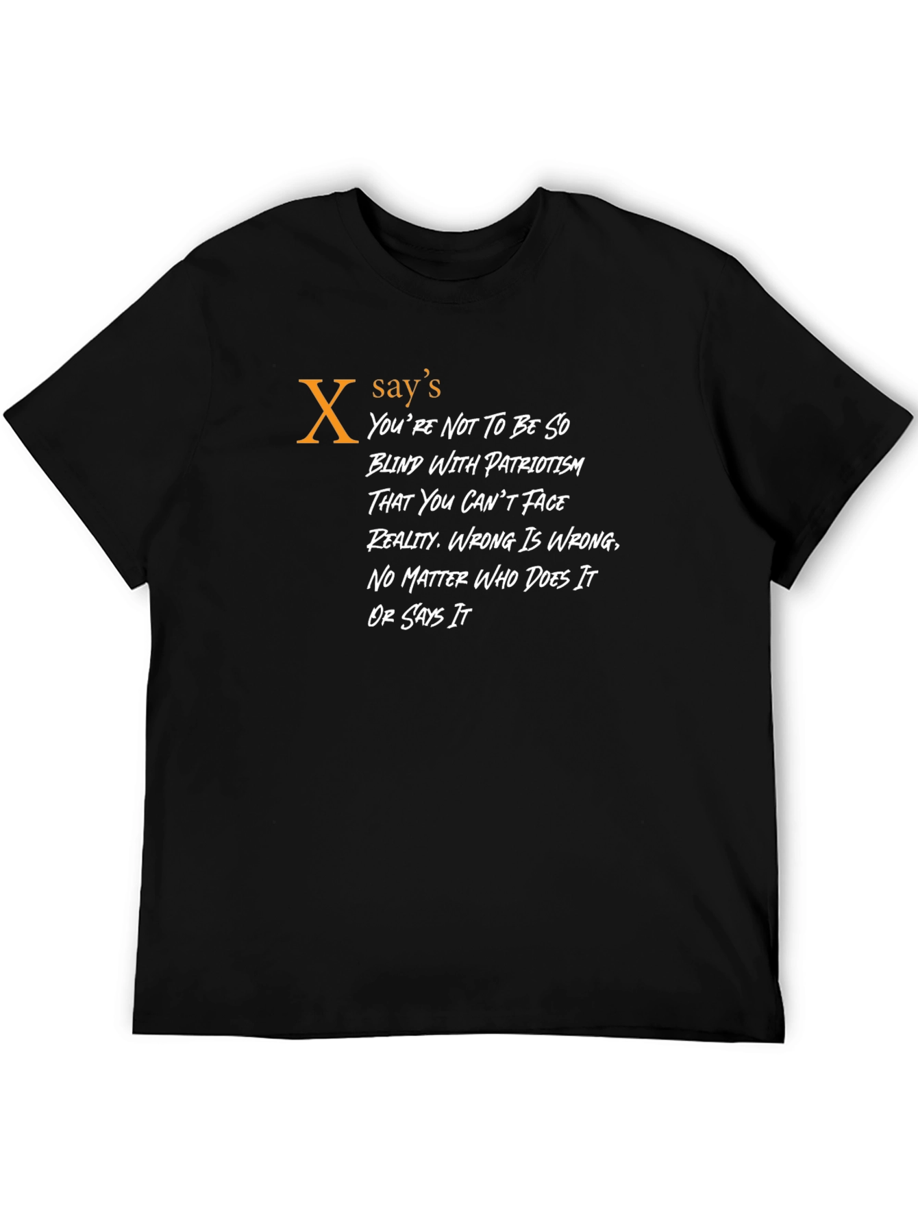 Political Statement Graphic T-Shirt