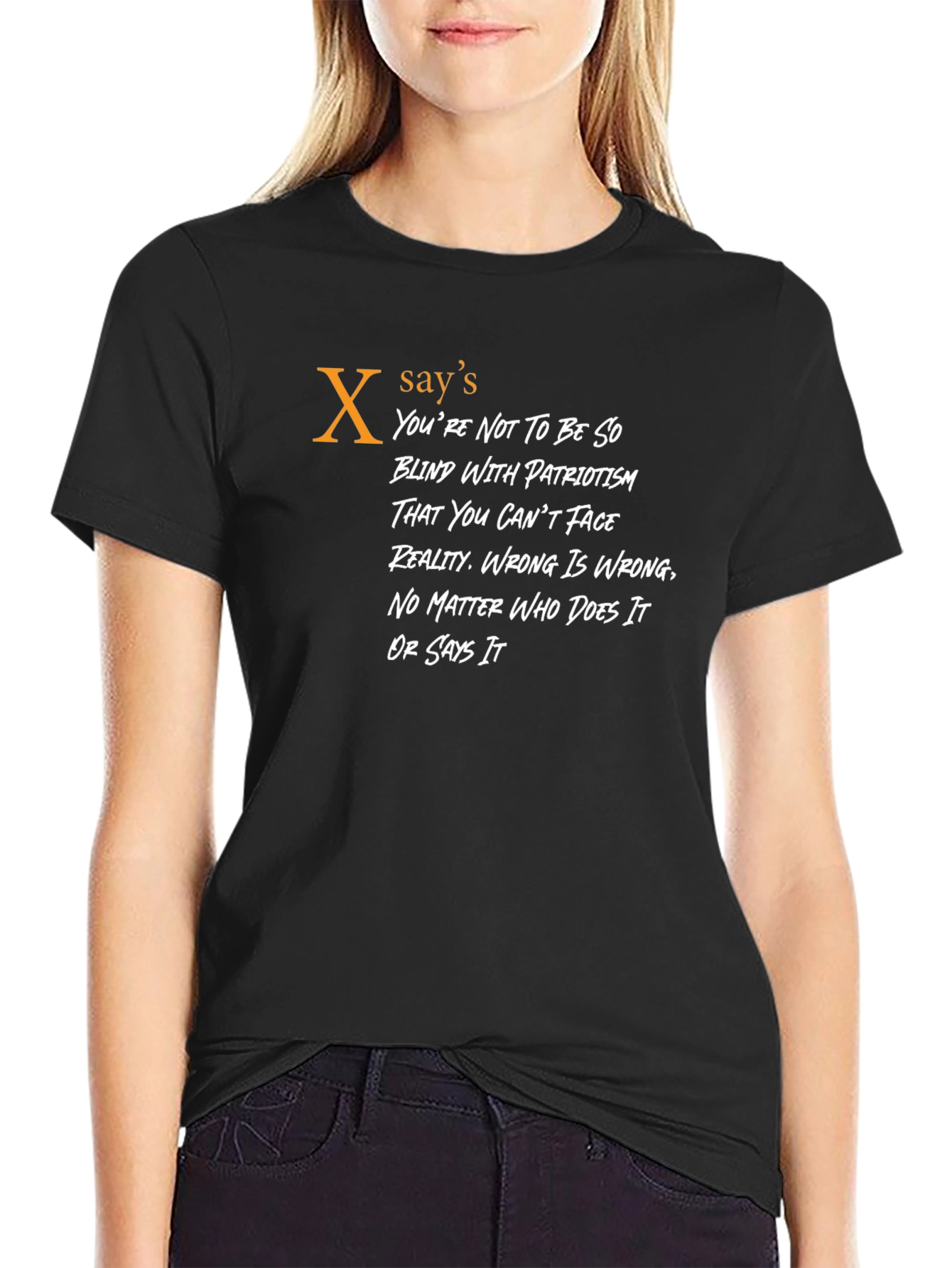Political Statement Graphic T-Shirt
