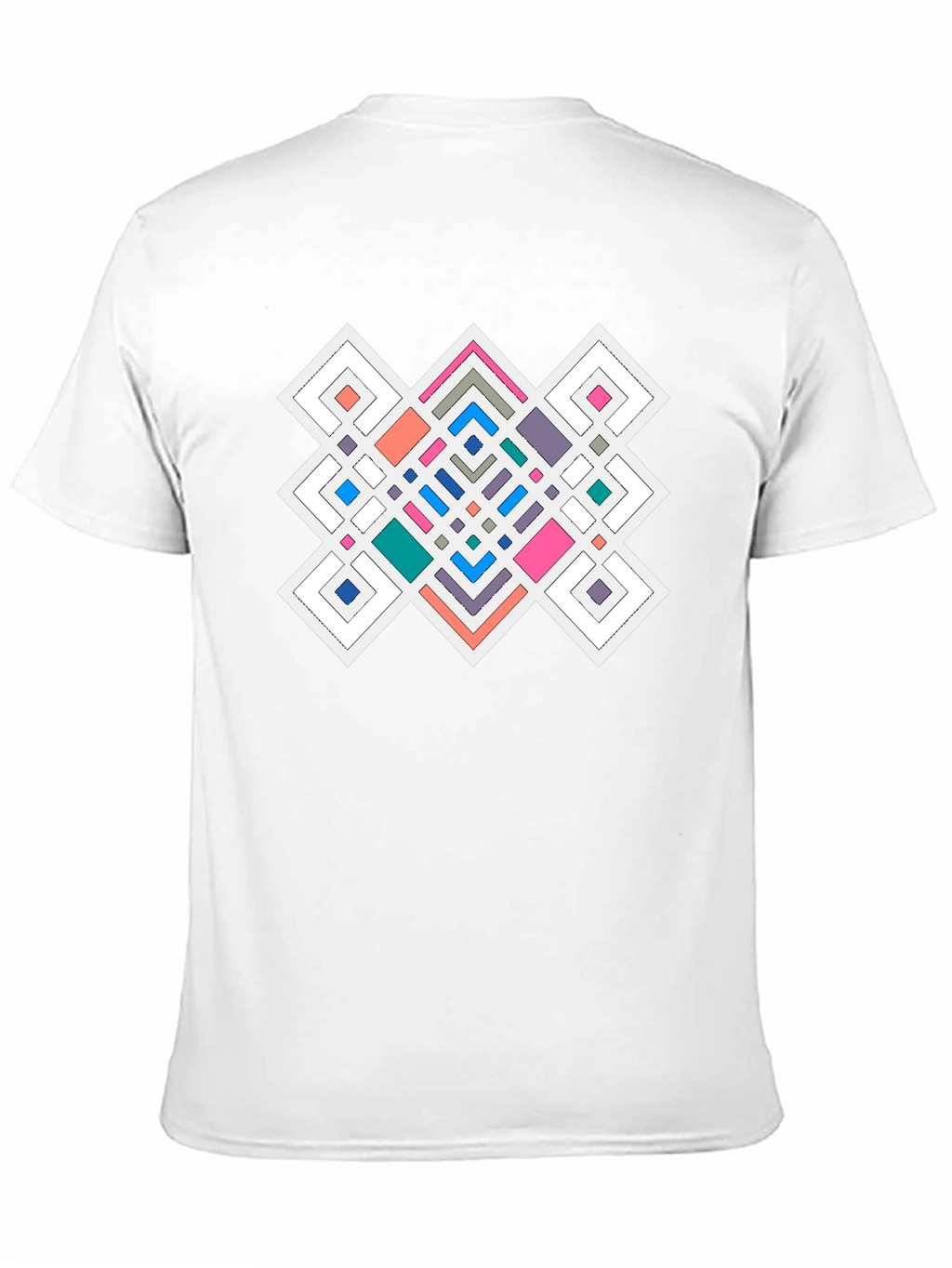Geometric Pattern Black T-Shirt