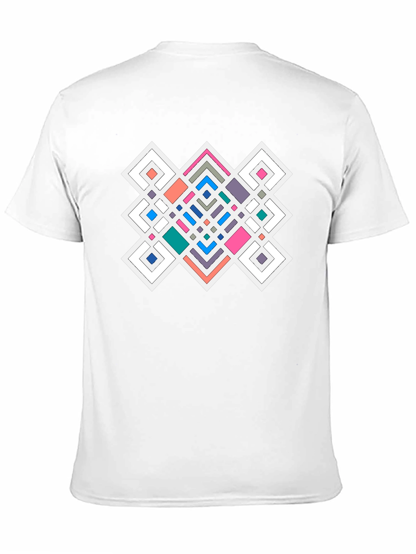 Geometric Pattern Black T-Shirt