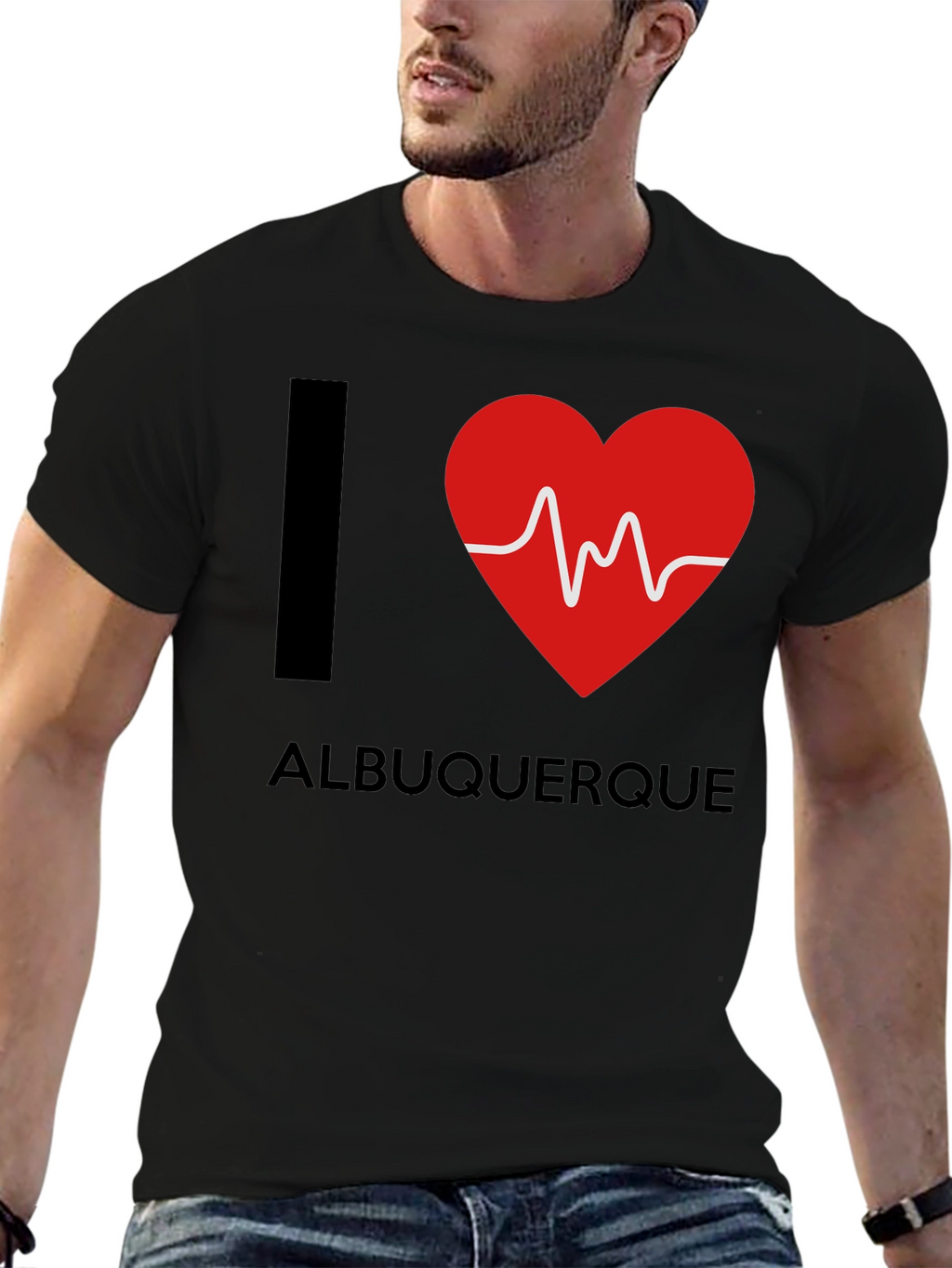 I Heart Albuquerque Black T-Shirt