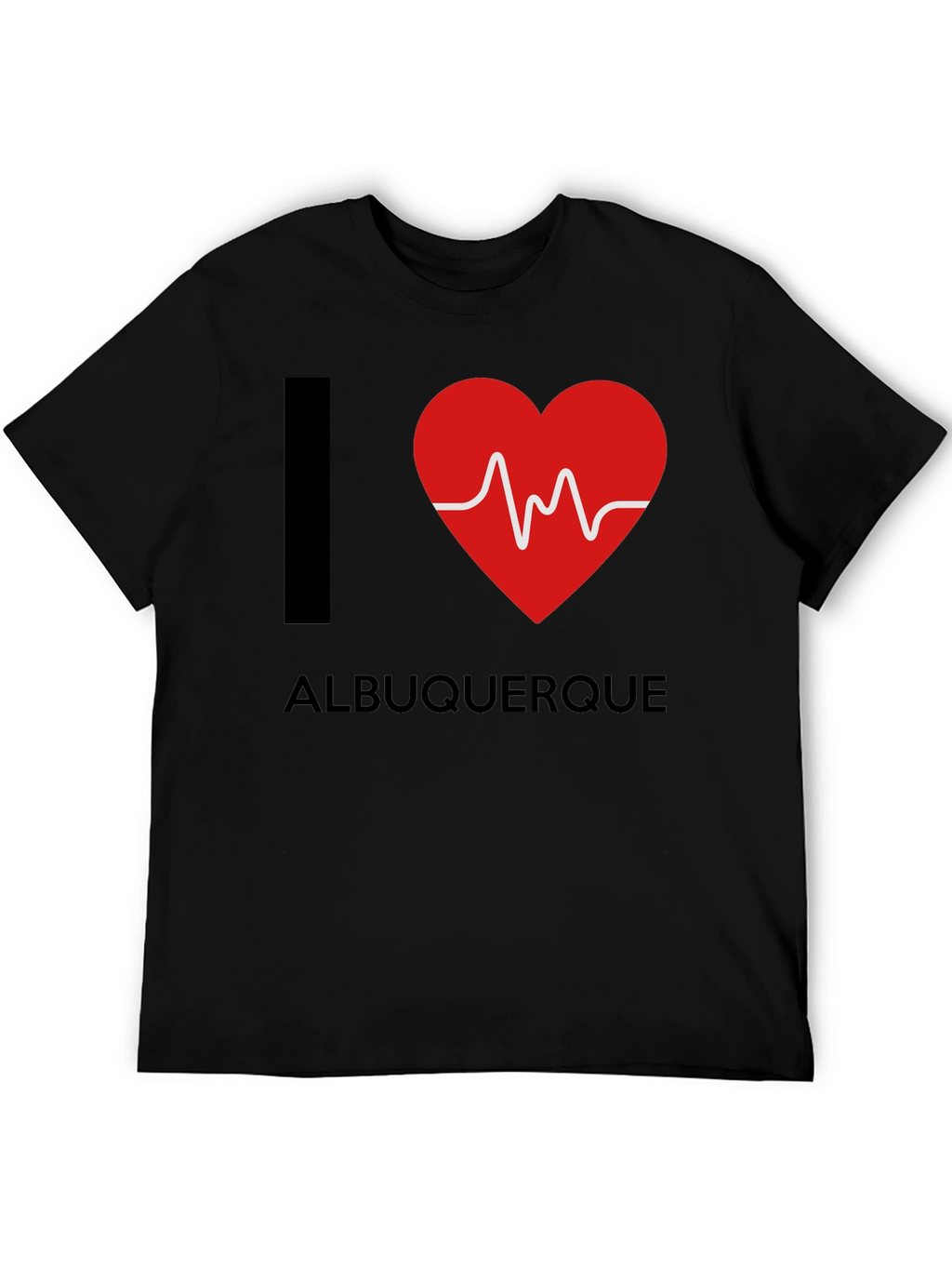 I Heart Albuquerque Black T-Shirt