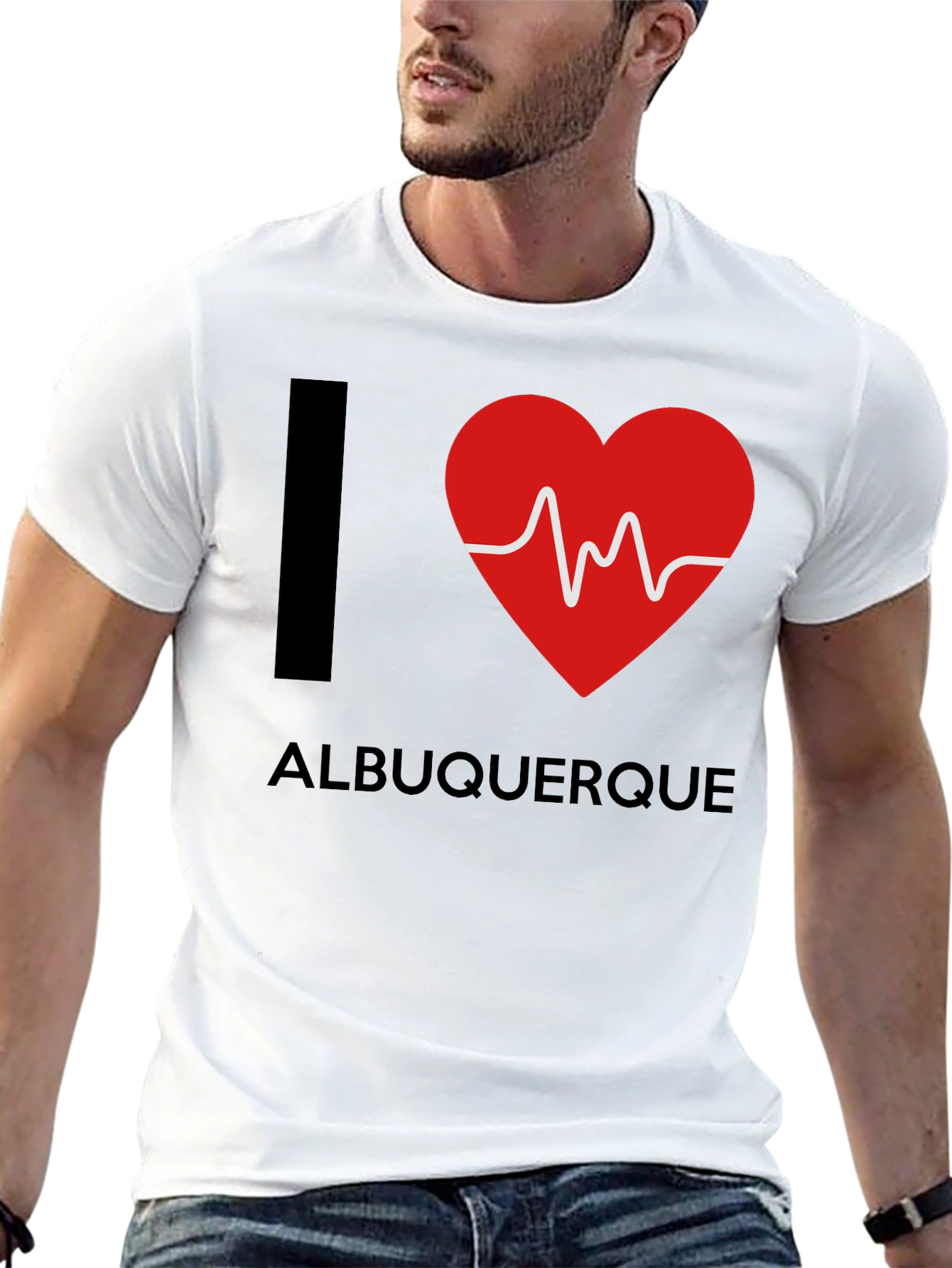 I Heart Albuquerque Black T-Shirt