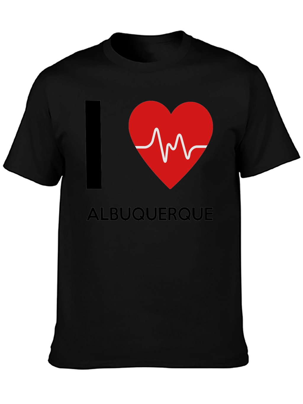 I Heart Albuquerque Black T-Shirt