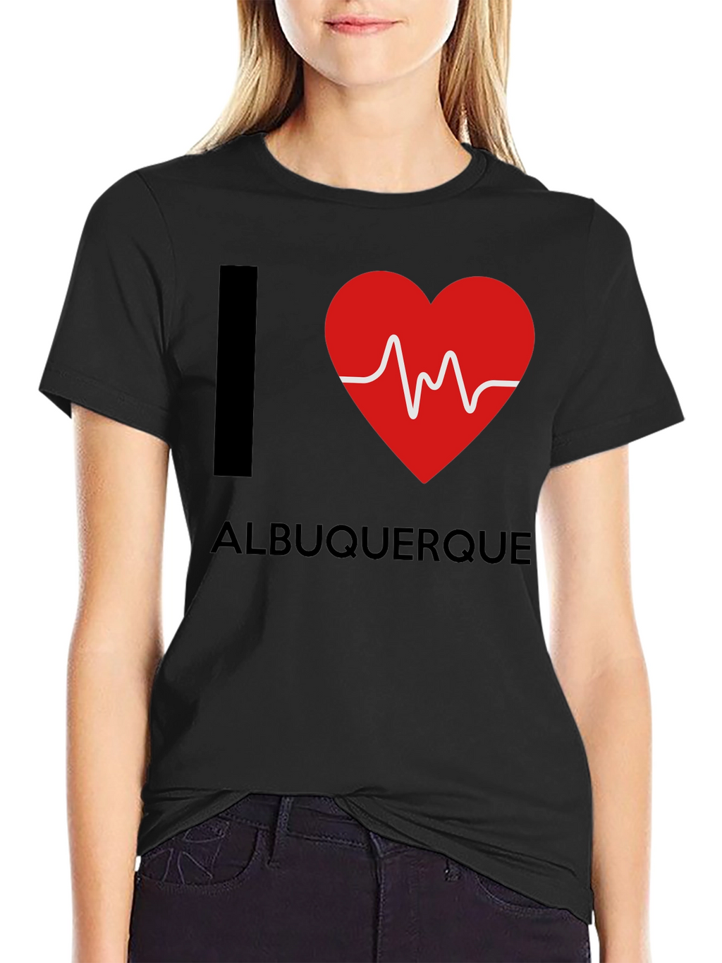 I Heart Albuquerque Black T-Shirt