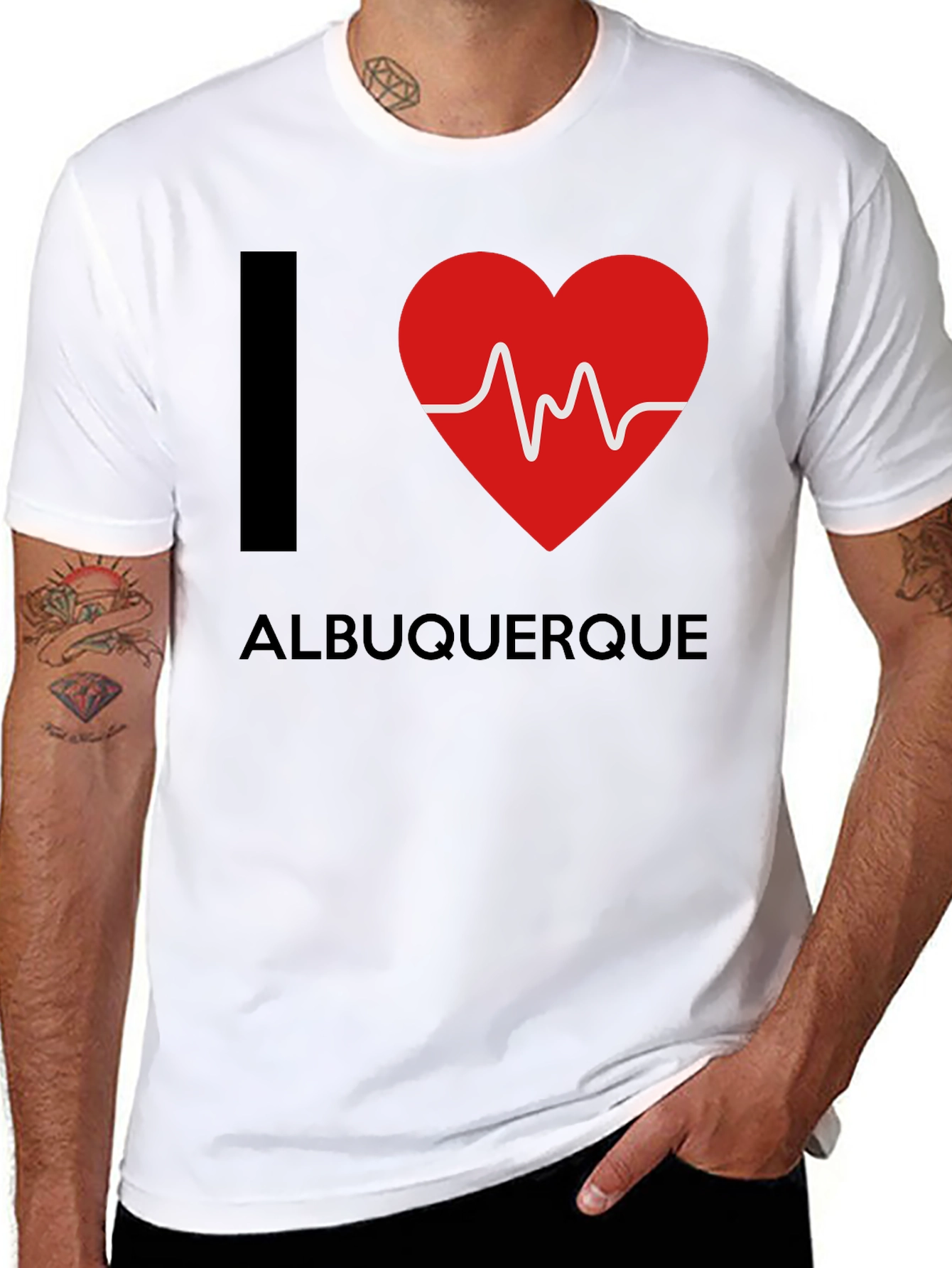 I Heart Albuquerque Black T-Shirt