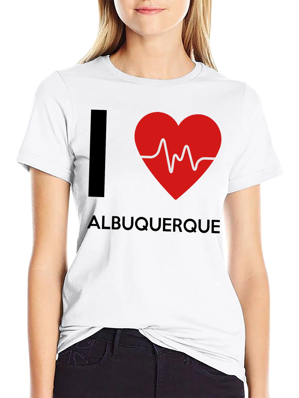 I Heart Albuquerque Black T-Shirt
