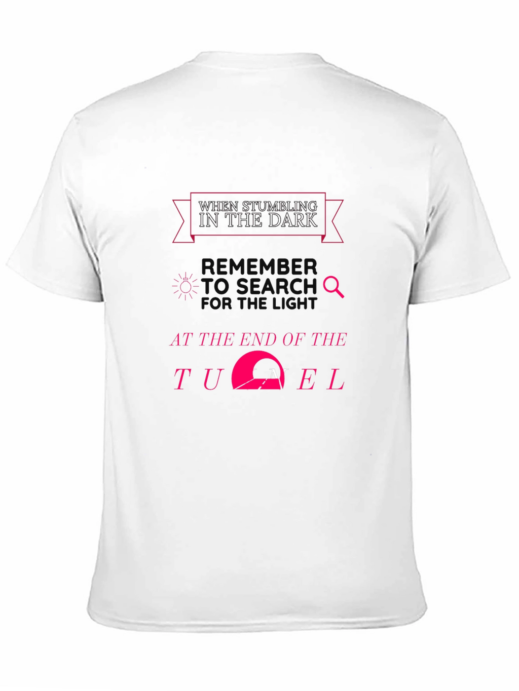 Inspirational Dark Tunnel Black T-Shirt