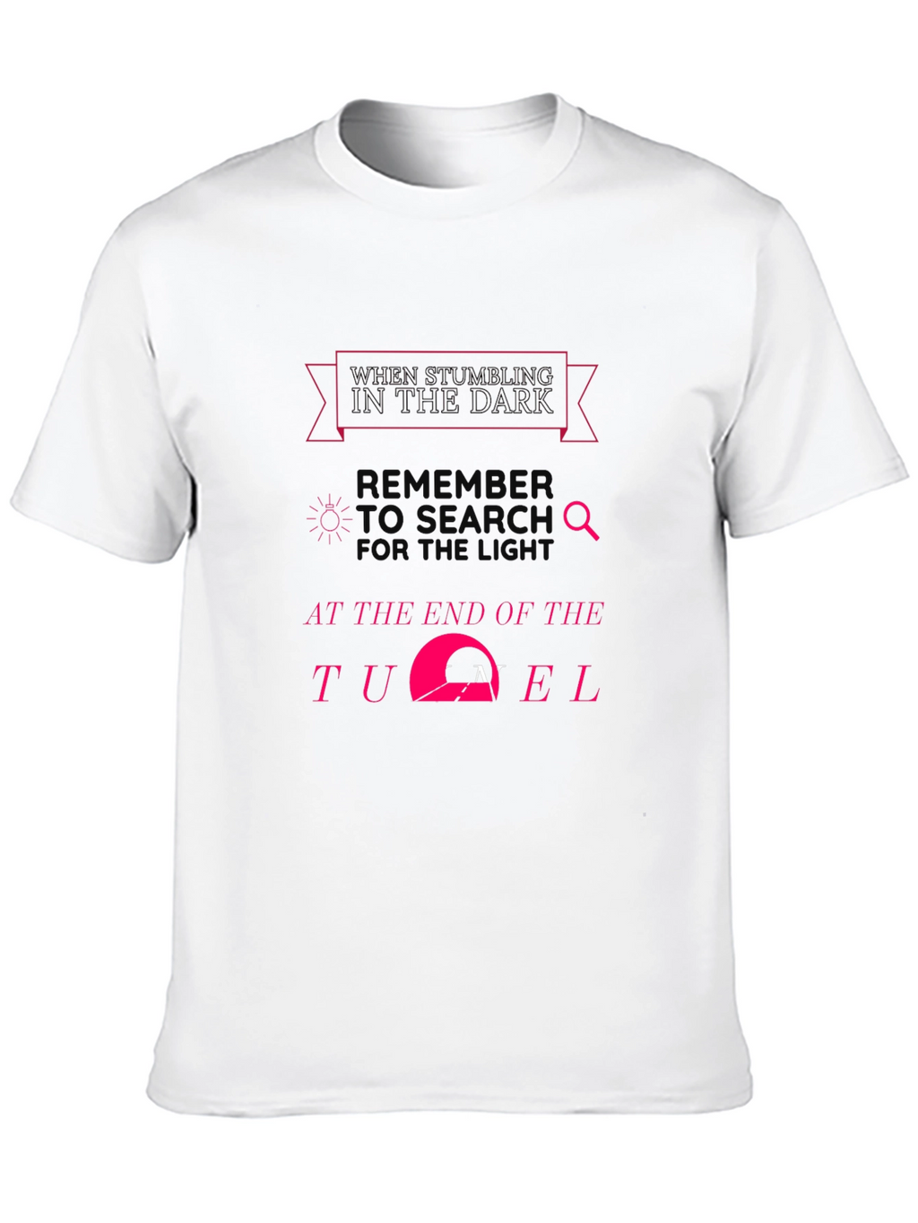 Inspirational Dark Tunnel Black T-Shirt
