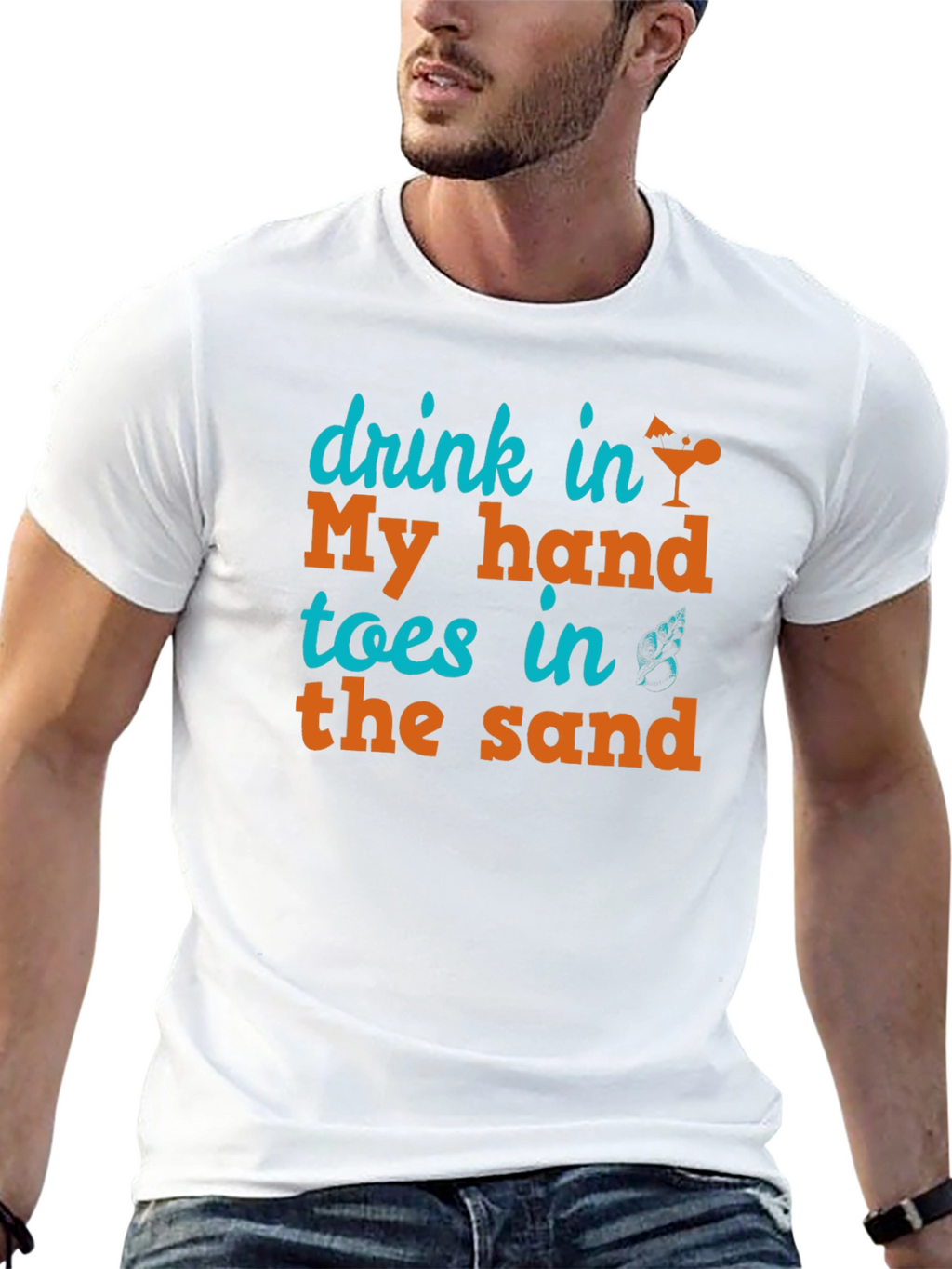 Drink in My Hand Toes in the Sand Tee