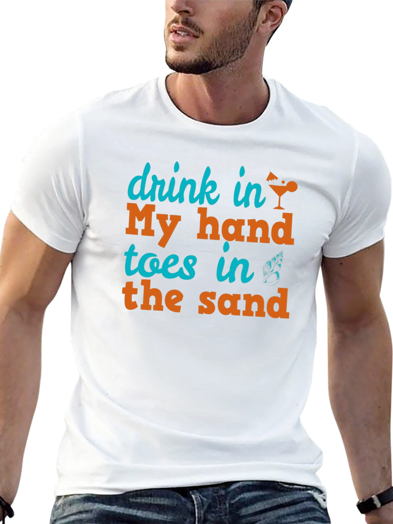 Drink in My Hand Toes in the Sand Tee