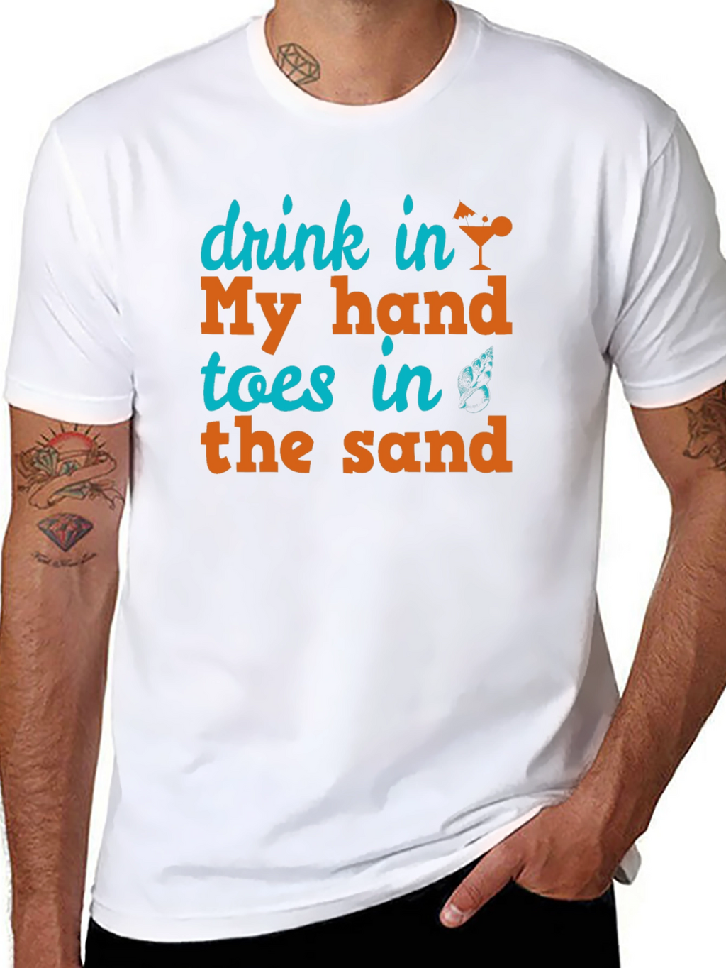 Drink in My Hand Toes in the Sand Tee