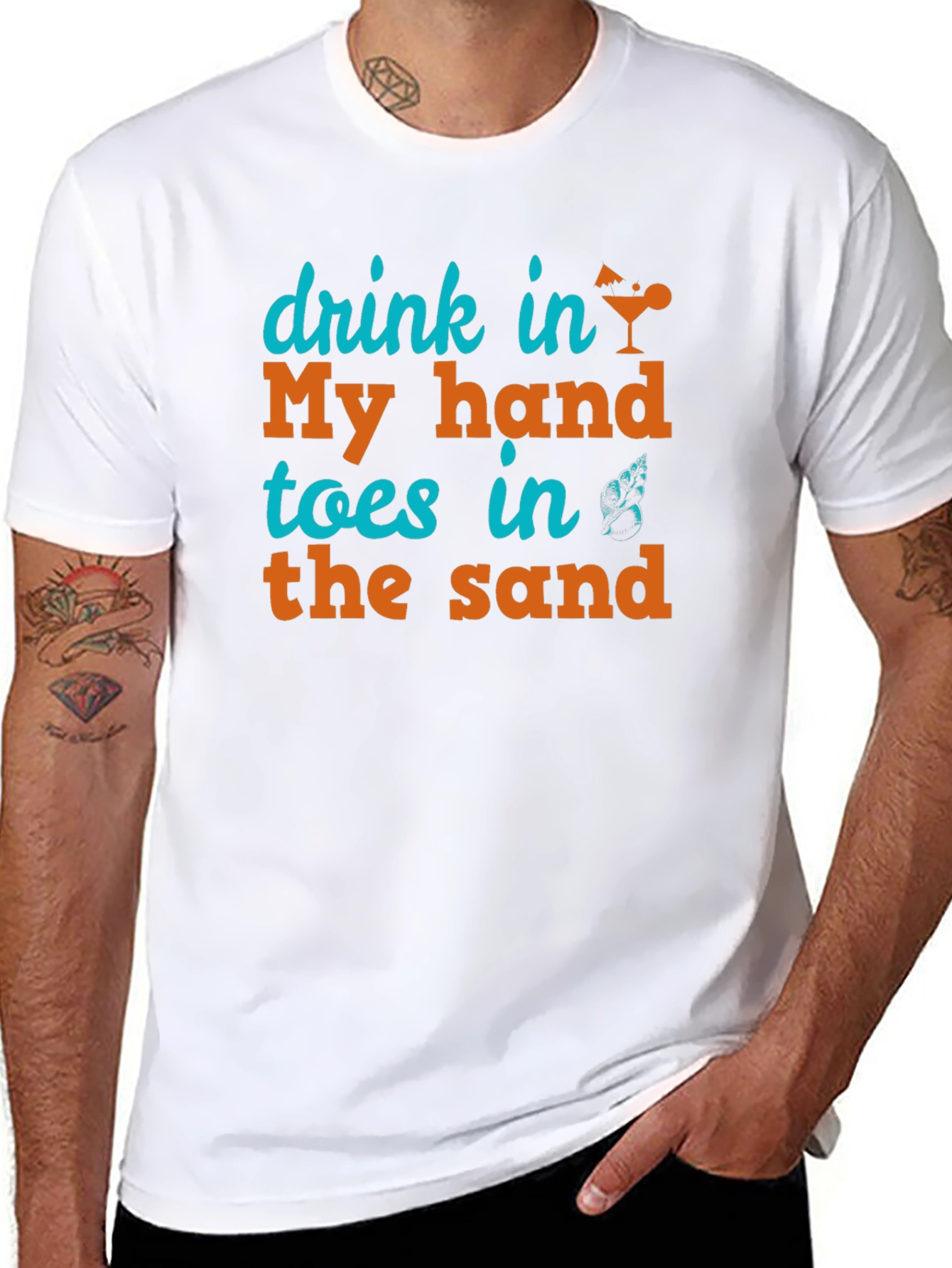 Drink in My Hand Toes in the Sand Tee
