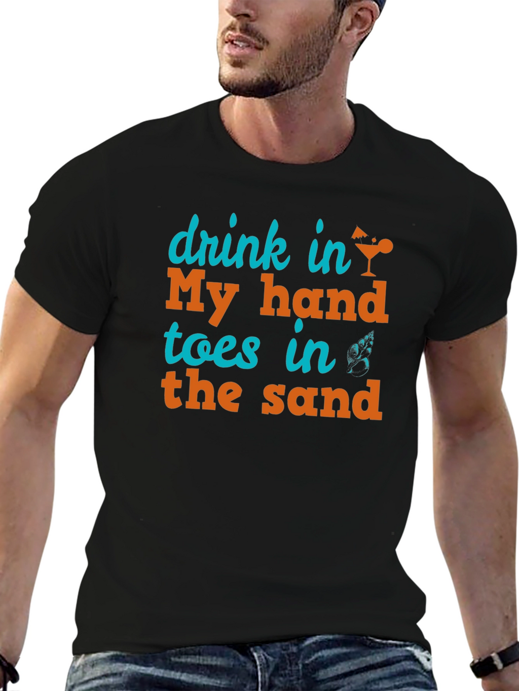 Drink in My Hand Toes in the Sand Tee