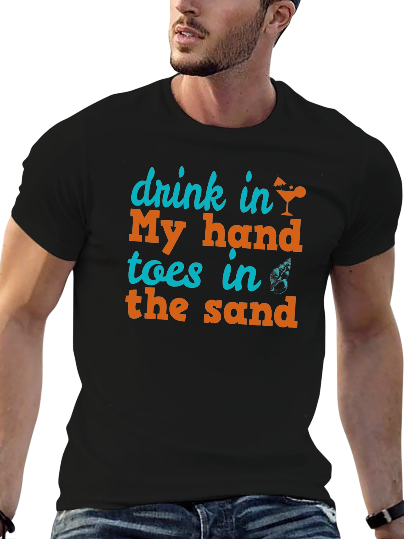Drink in My Hand Toes in the Sand Tee