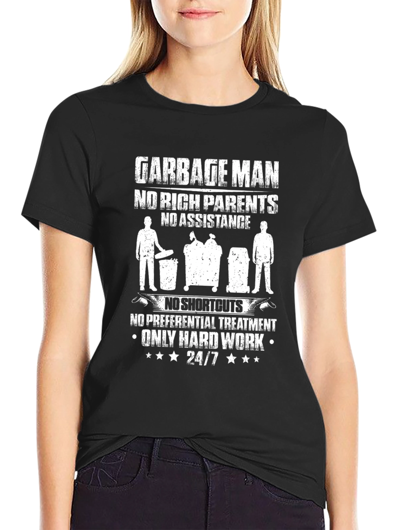 Garbage Man Hard Work Graphic Tee