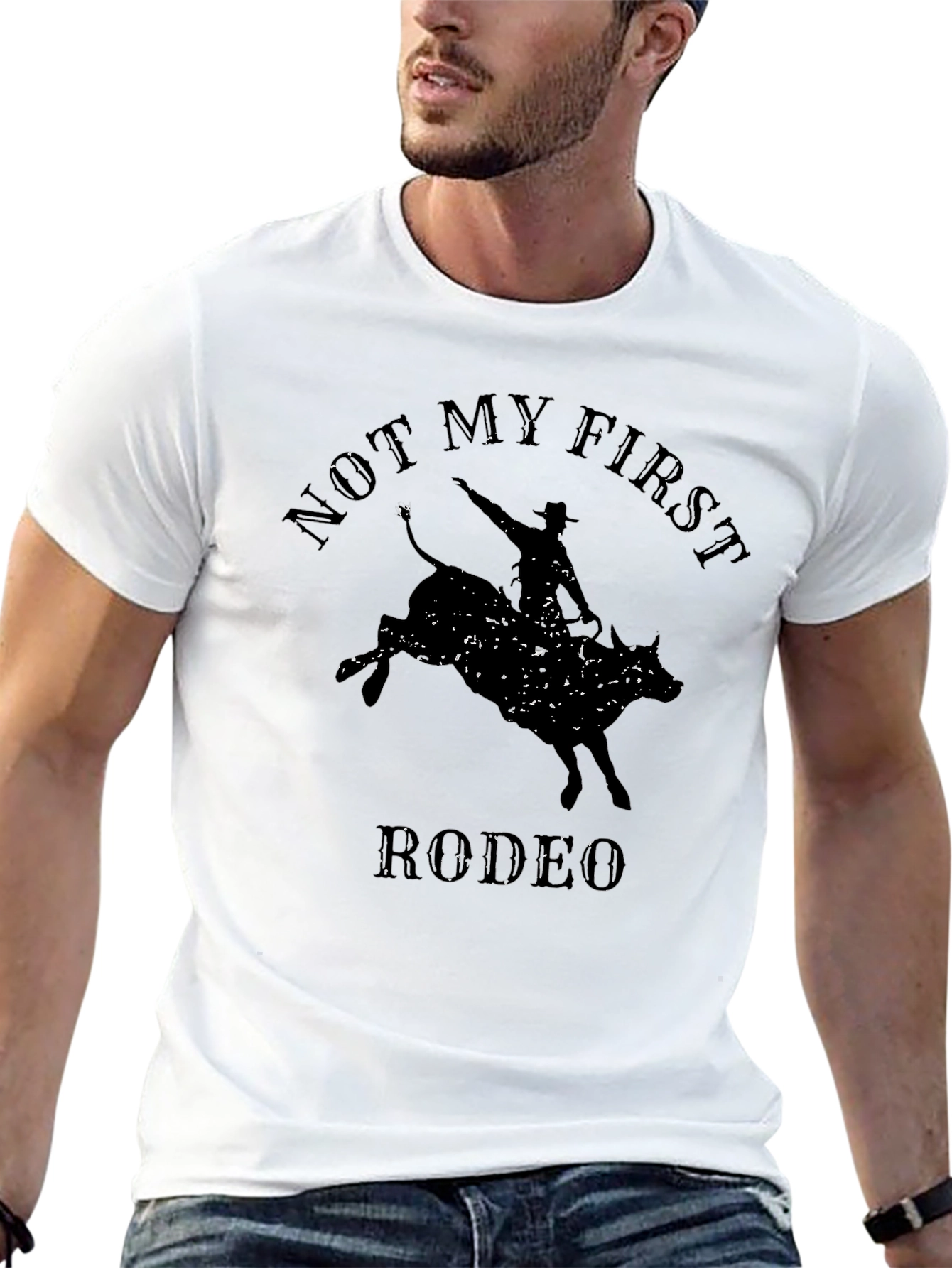 Not My First Rodeo Graphic Tee - Black