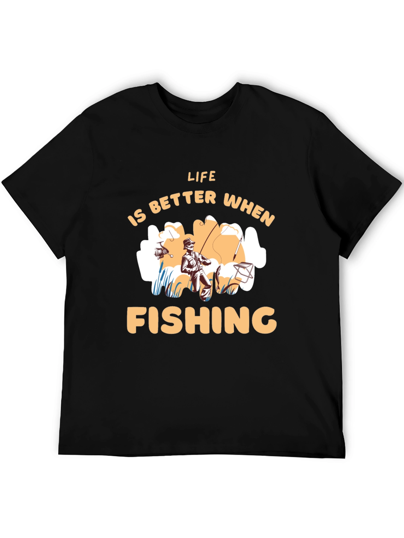 Fishing Life Graphic Tee - Perfect for Outdoor Enthusiasts