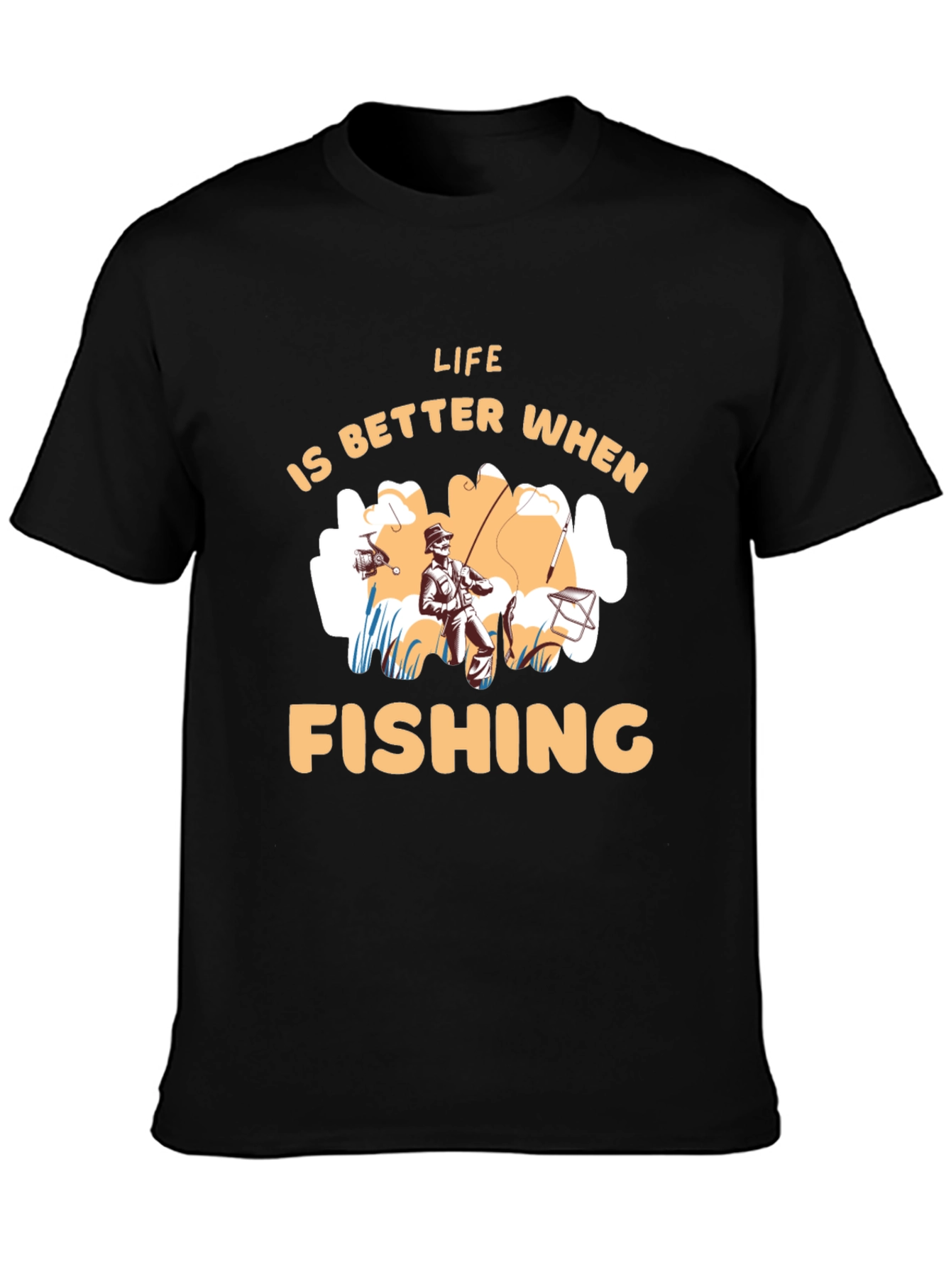 Fishing Life Graphic Tee - Perfect for Outdoor Enthusiasts