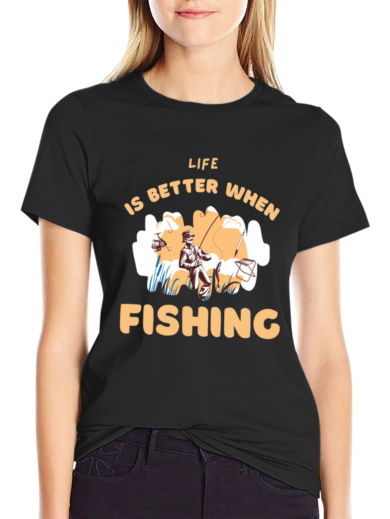 Fishing Life Graphic Tee - Perfect for Outdoor Enthusiasts