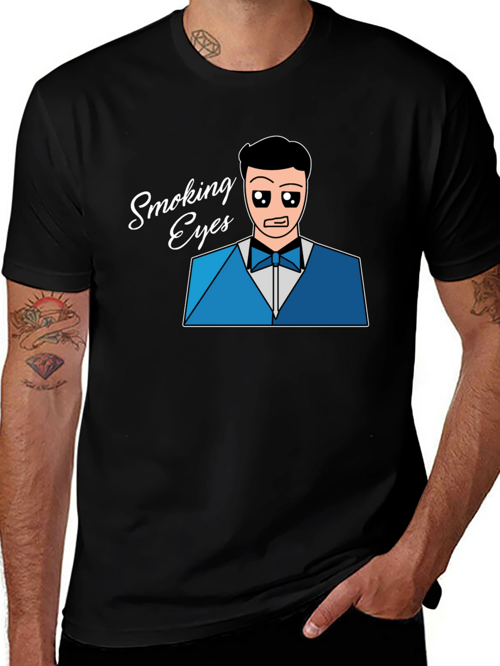Smoking Eyes T-Shirt - Unique Design