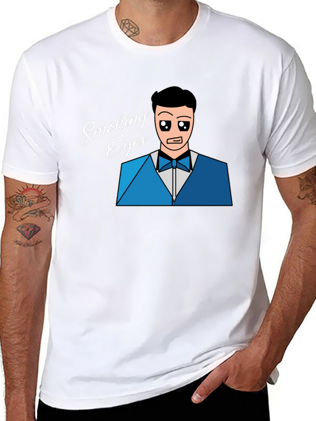 Smoking Eyes T-Shirt - Unique Design