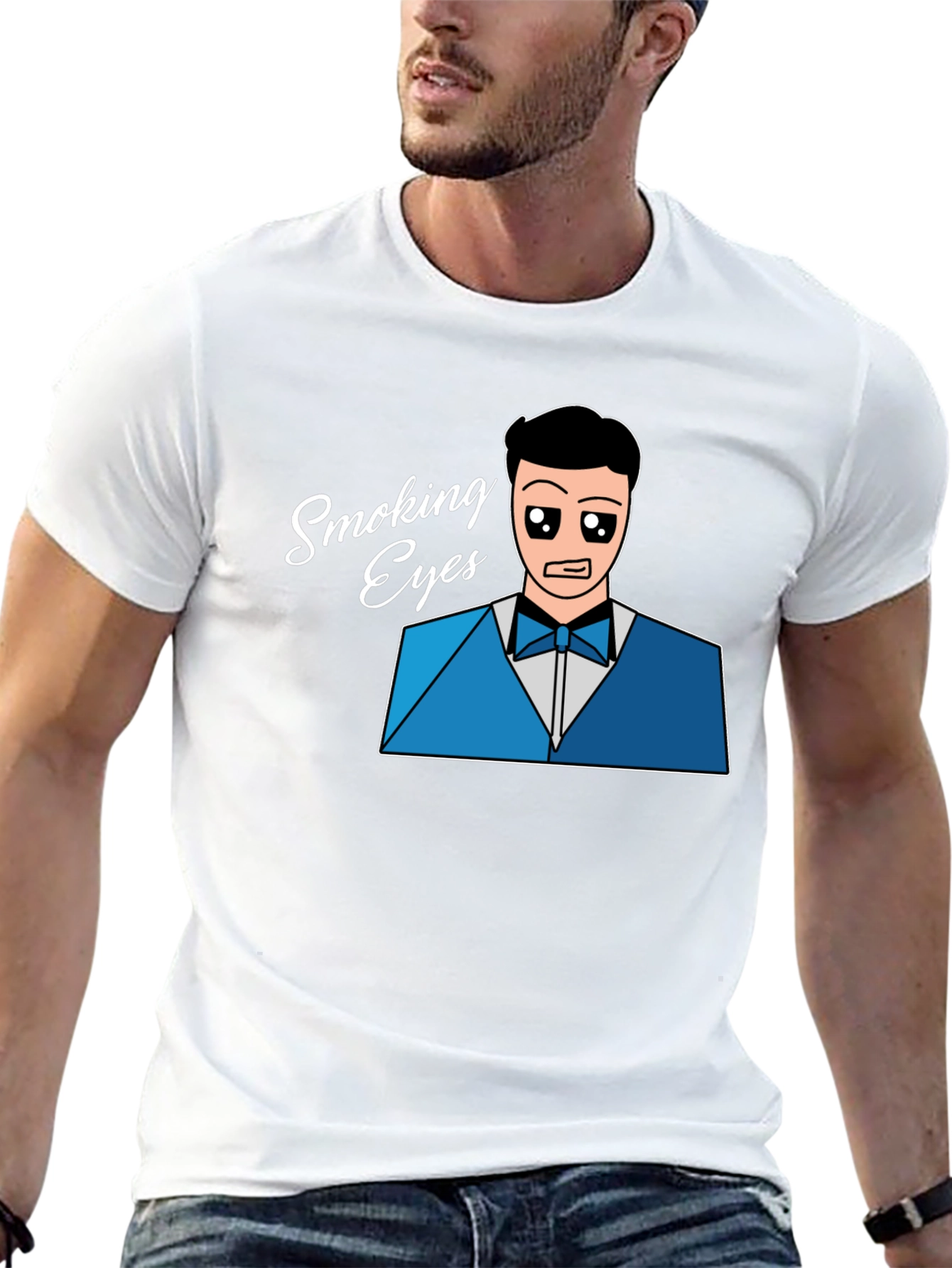 Smoking Eyes T-Shirt - Unique Design