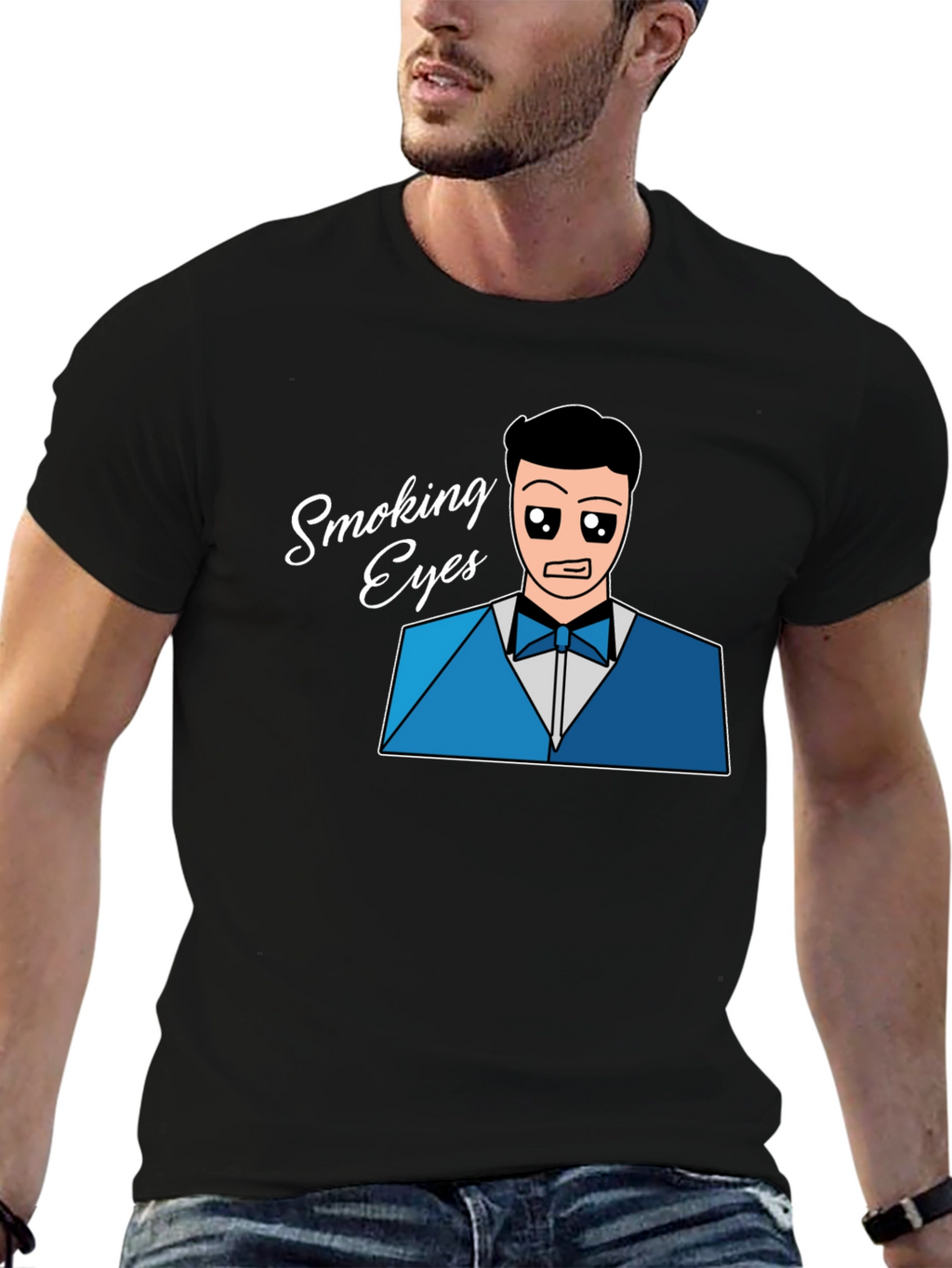 Smoking Eyes T-Shirt - Unique Design